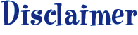 Disclaimer